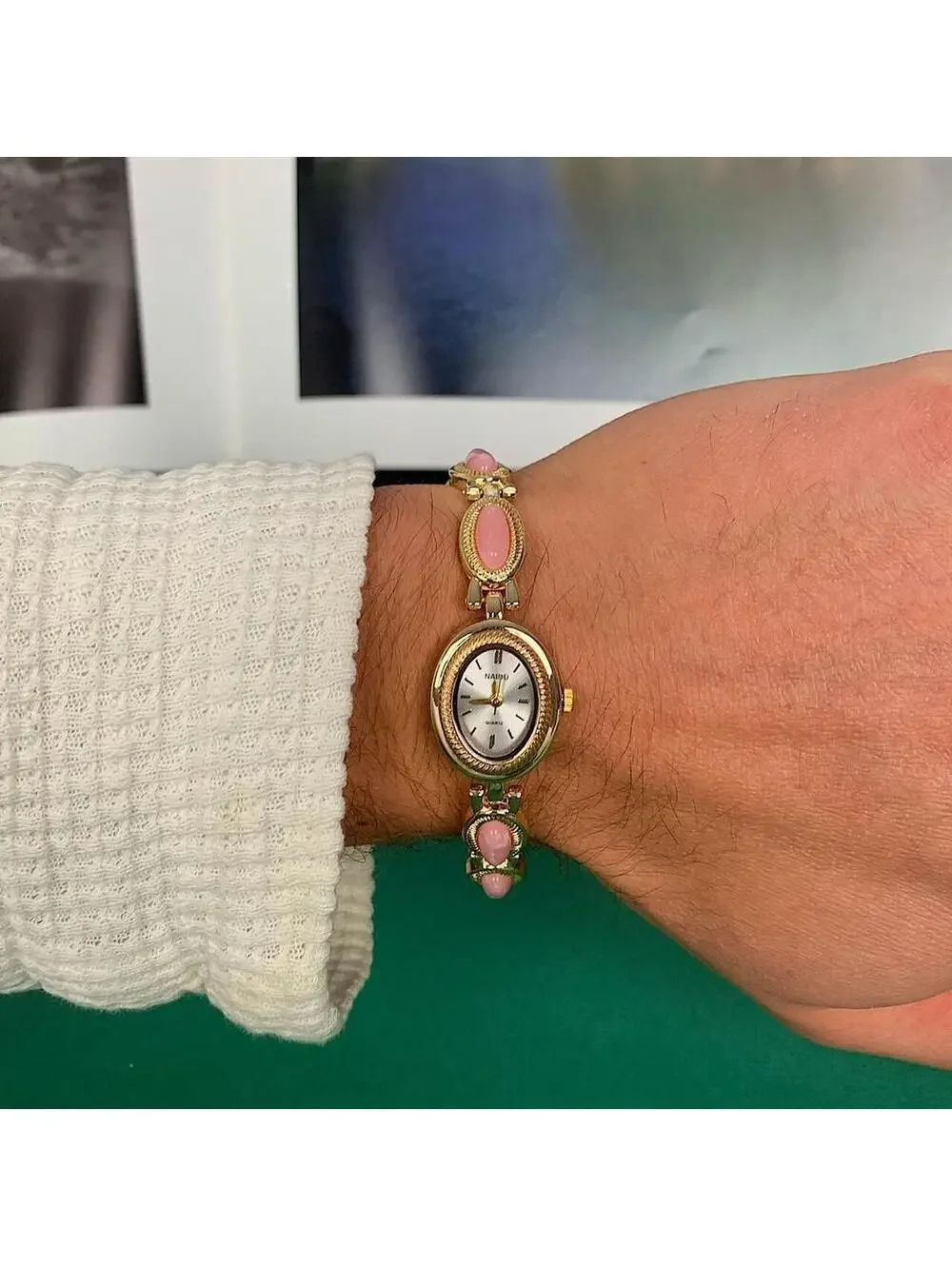 Y2k style Dainty cute Gold style tone quartz watch